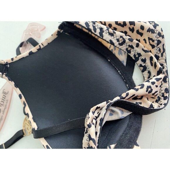 Juicy Couture Sexy Extreme Push Up Bra Sz 34B Leopard Animal Print JC5267J NEW - Picture 8 of 8
